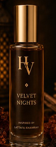 Velvet Nights perfume oil bottle
