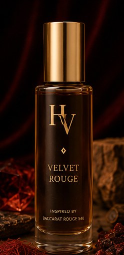 Velvet Rouge perfume oil bottle