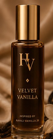 Velvet Vanilla perfume oil bottle